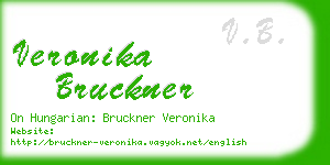 veronika bruckner business card